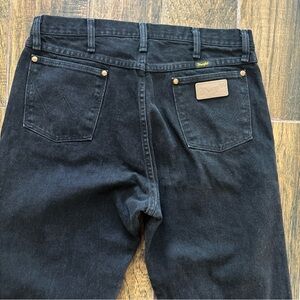Wrangler 13MWZ Cowboy cut Men's Black Straight Leg Jeans 35x36 34x35